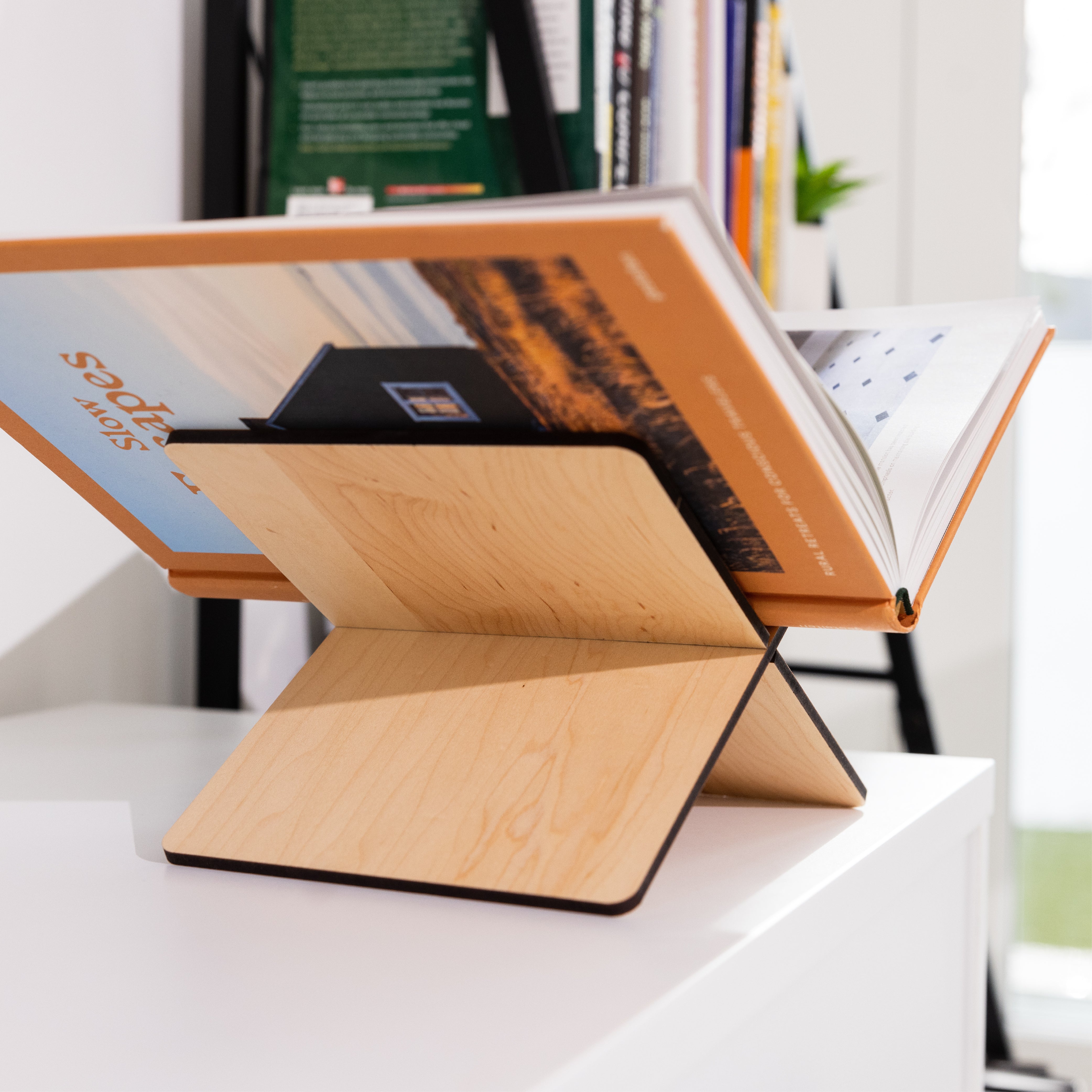 Wood discount holder stand