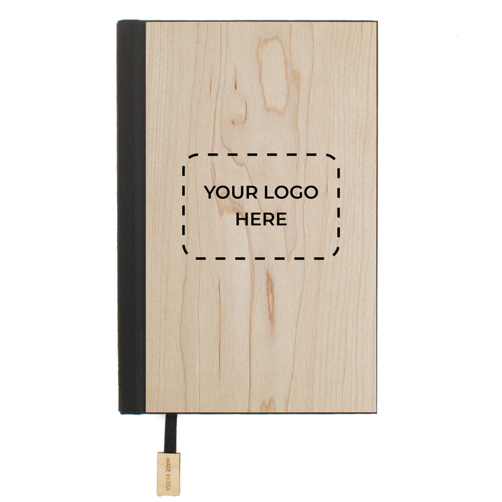 Customized Corporate Logo Wood Journal