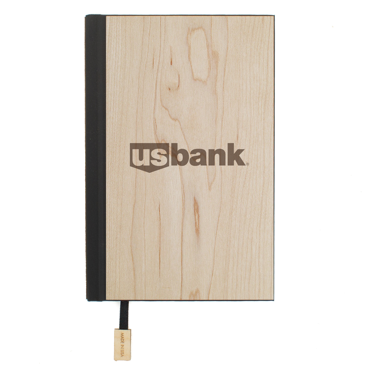 Customized Corporate Logo Wood Journal