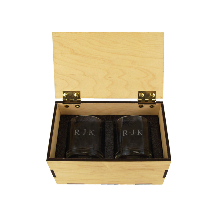 Maple Rocks Glass Gift Box