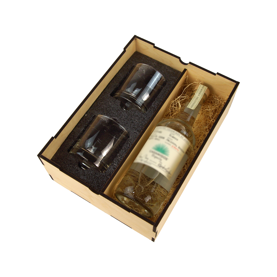 Rocks Glasses and Bottle Gift Box