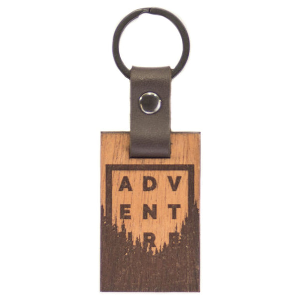 Blank Leather And Wood Keychain – Woodchuck USA